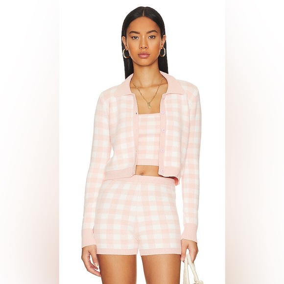 NWT!! Francie Cardigan in Spring Fling GinghamLSPACESpring Fling GinghamXS